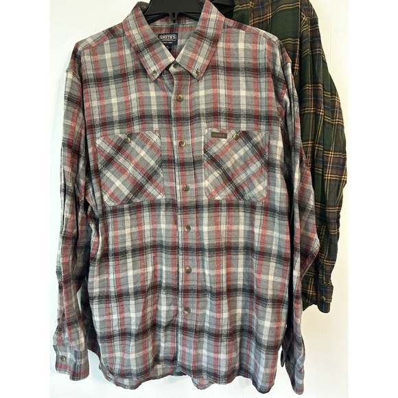 Men's Smith's workwear size extra large long sleeve shirts. 2 Lot Bundle - Picture 3 of 12